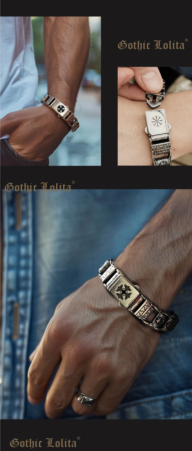 Brutalist Spine Armor - Heavy Segmented Biker Bracelet - Slice 10