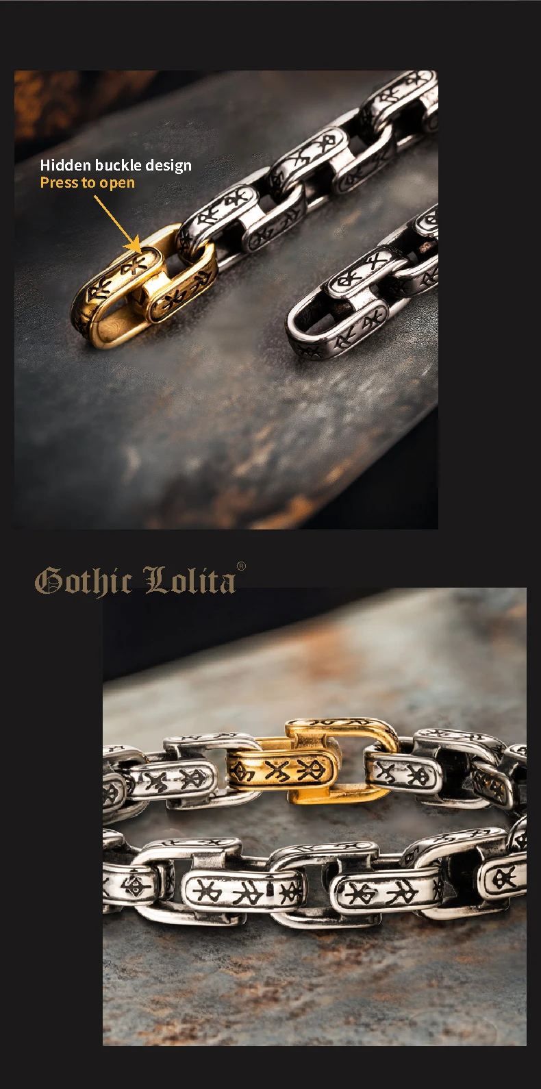 Norse Dragon Vertebra - Diamond Cuban Link Bracelet - Slice 4