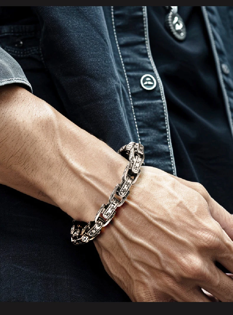 Norse Dragon Vertebra - Diamond Cuban Link Bracelet - Slice 9