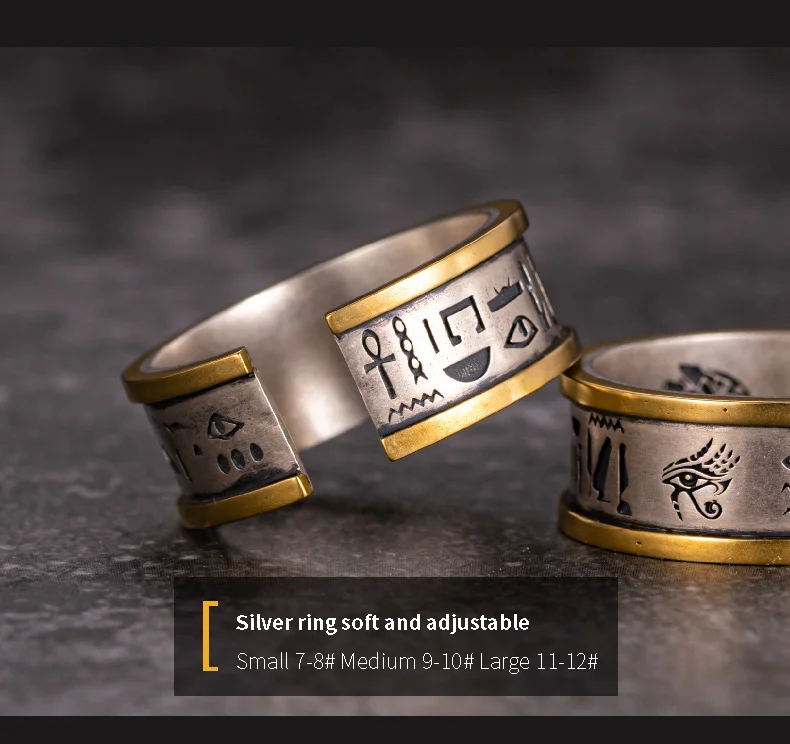 Grimoire Hex - Black Inset Seal Ring - Slice 6