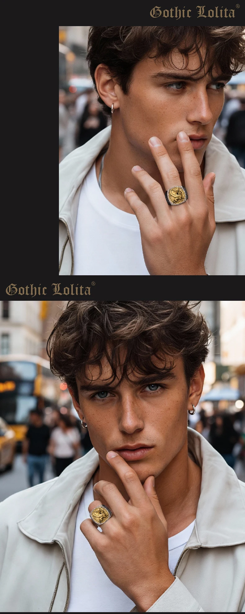 The Nether Relic - Oxidized 925 Silver Skull Ring - Slice 8